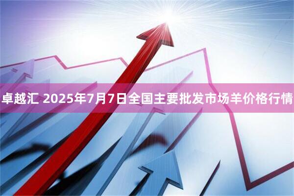 卓越汇 2025年7月7日全国主要批发市场羊价格行情