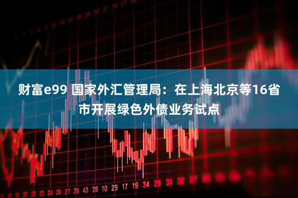 财富e99 国家外汇管理局：在上海北京等16省市开展绿色外债业务试点