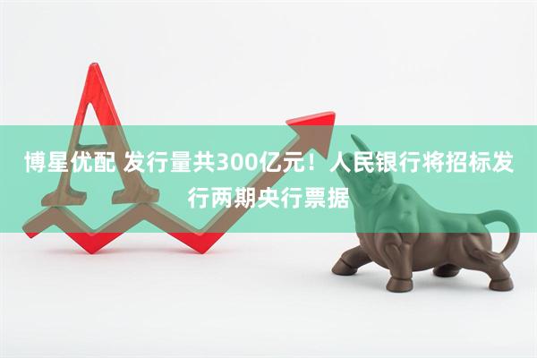 博星优配 发行量共300亿元！人民银行将招标发行两期央行票据
